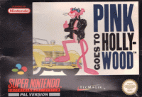 Pink Goes to Hollywood Super Nintendo US box art